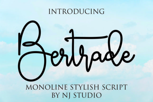 Bertrade Font: A Sophisticated Script for Modern Branding