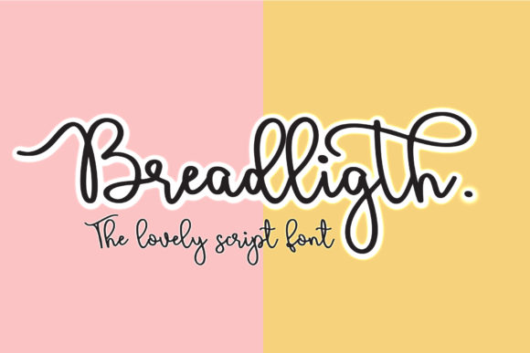 Bread Ligth: A Charming Handwritten Font for Makers
