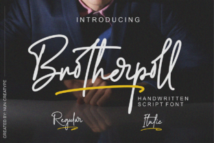 Brotherpoll: A Charming Script Typeface for Editorial Design