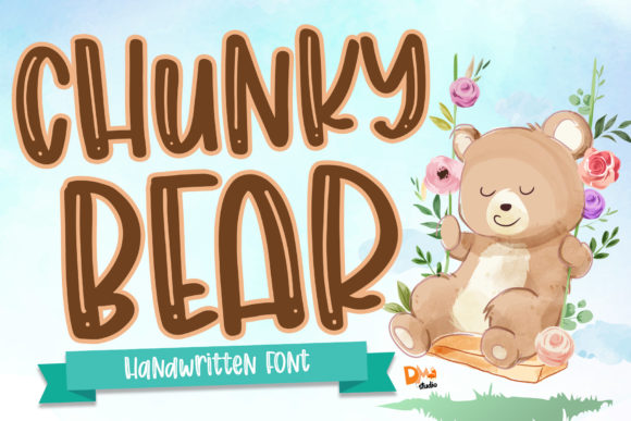Chunky Bear: A Playful Handwritten Font for Makers