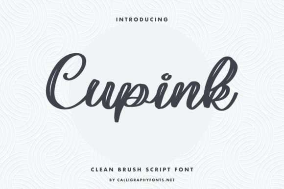Cupink: The Textured Brush Calligraphy Font for Makers