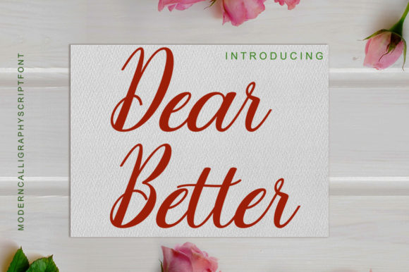 Dear Better: The Elegant Handwritten Font for Crafters