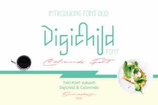 Digichild Duo Font Review for Brand Designers