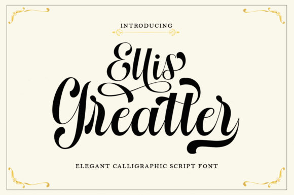 Ellis Greatter Font for Handmade Branding