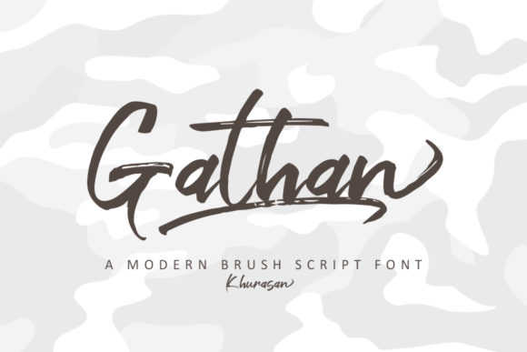 Gathan: A Script Handwritten Typeface for Editorial Design