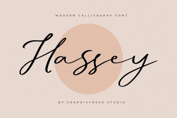 Hassey: The Elegant Script Font for Makers