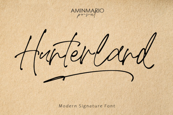 Hunterland: A Charming Script Handwritten Font for Makers