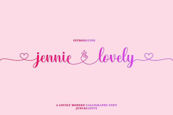 Jennie Lovely: A Handwritten Font for Elegant Branding