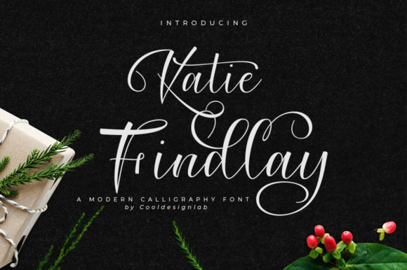 Katie Findlay Script Font for Crafters