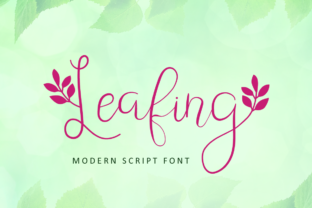 Leafing: A Natural Script Typeface for Modern Brands