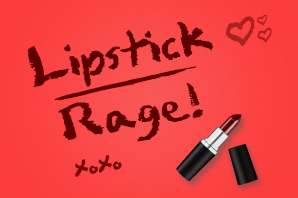 Lipstick Rage Font for Editorial Design