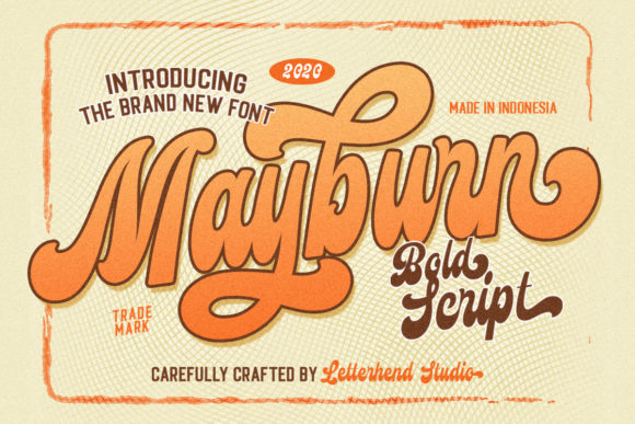 Mayburn: A Bold Retro Handwritten Font for Editorial Design