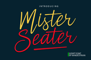 Mister Seater Script Font for Crafters