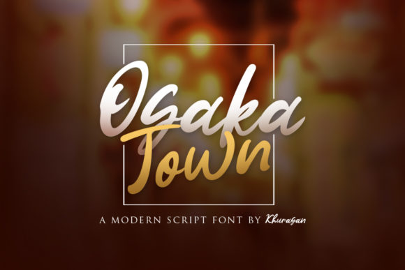 Osaka Town: A Script Handwritten Font for Web Design