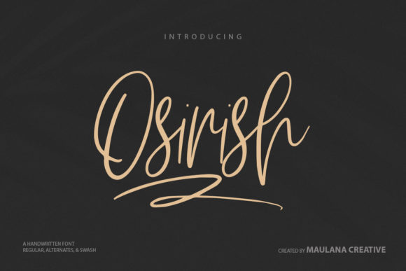 Osirish: A Handwritten Font for Authentic Branding