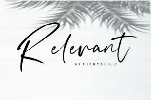 Relevant: A Modern Script Font for Web Design