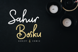 Sahur Bosku: A Handwritten Typeface for Authentic Editorial Design