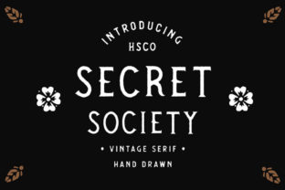 Secret Society: A Vintage Script Typeface for Editorial Design