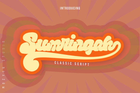 Sumringah: The Bold Script Font for Crafters