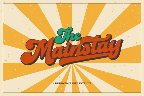 The Mainstay Typeface for Bold Retro Branding