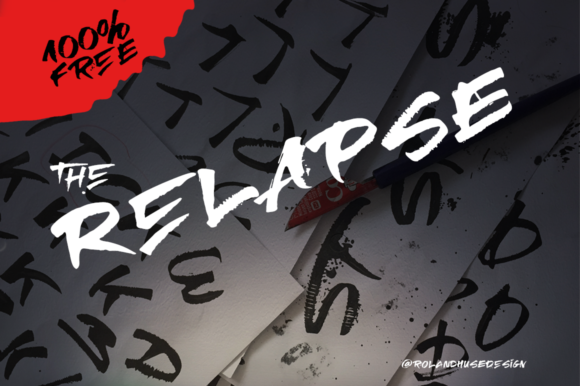 The Relapse Font: Rustic Script for Campaigns