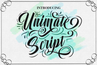 Unimate: A Script Handwritten Font for Digital Impact