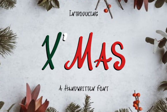 X Mas: A Relaxed Handwritten Font for Editorial Design